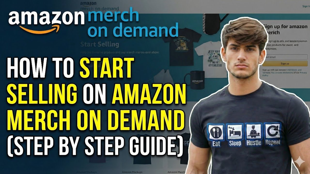 How to Start selling on #Amazon Merch on Demand (step by step guide ...