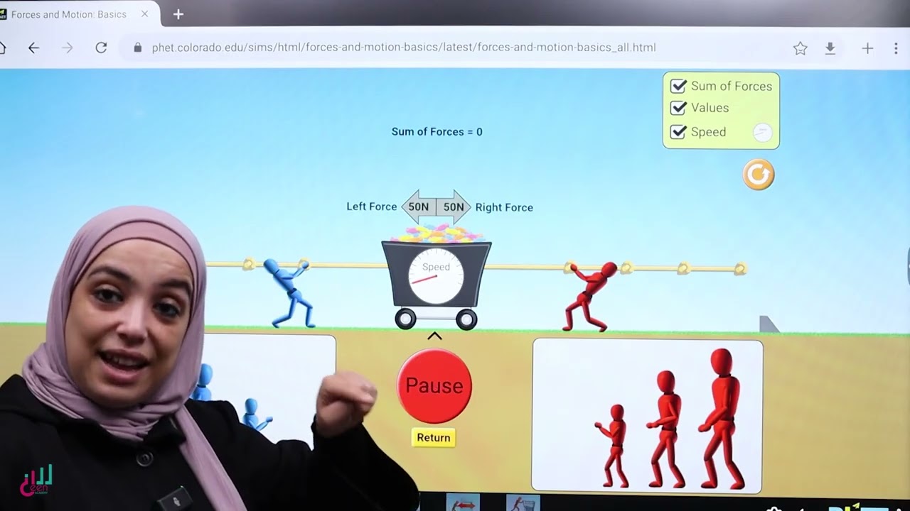قانون نيوتن الثاني #فيزياء #الصف العاشر