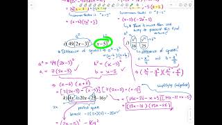 MCR3U - Lesson 11: Factoring Part 2