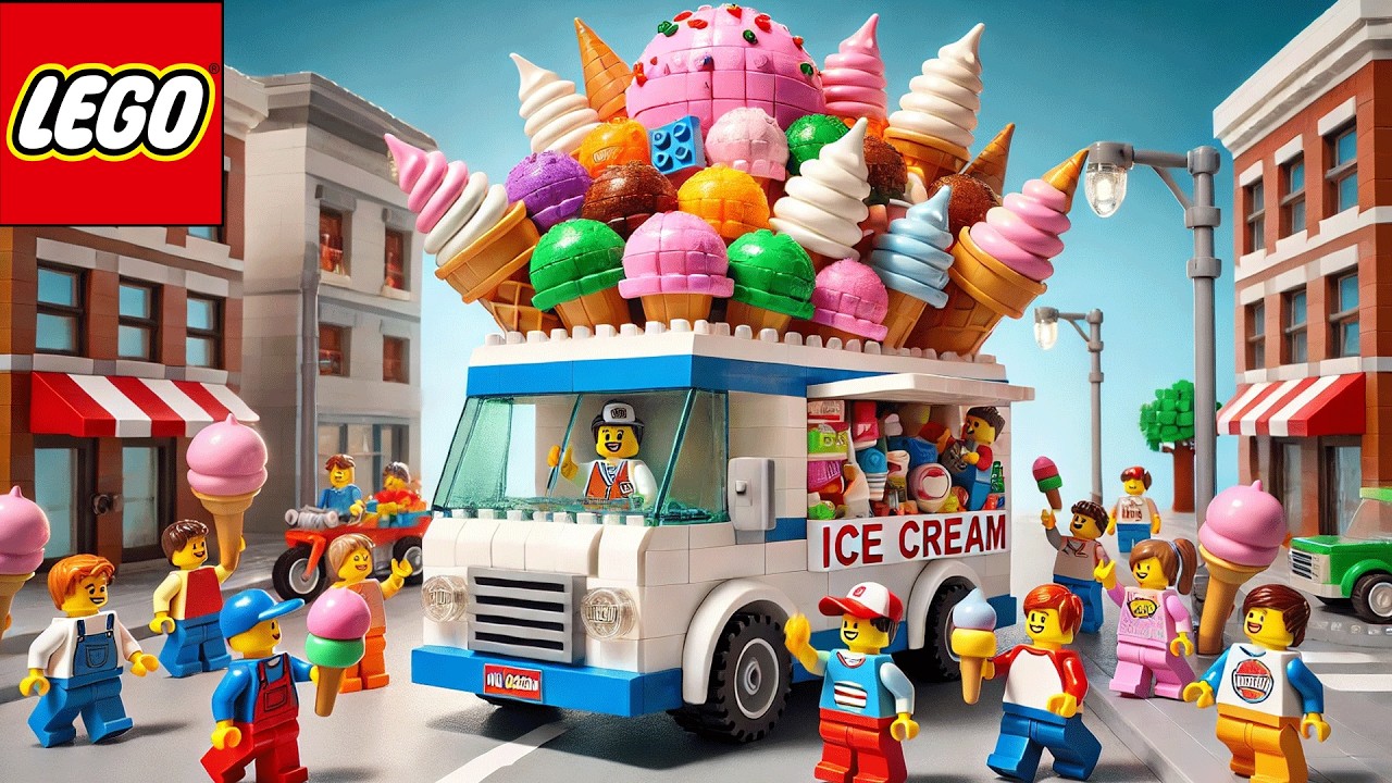 LEGO Ice Cream Truck Overloaded – Too Many Customers?
