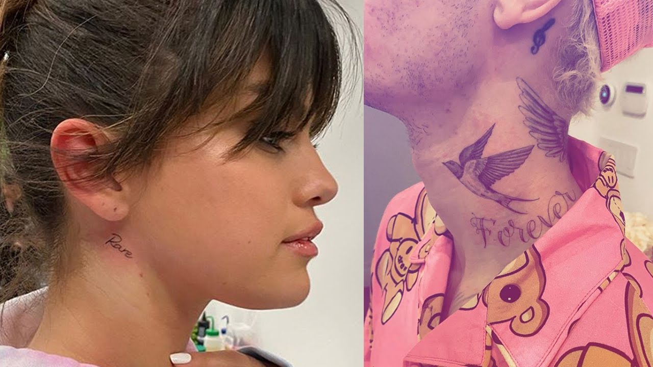 236 Likes 2 Comments  ET Canada etcanada on Instagram Selena Gomez  gets inked with a new neck tattoo i  Small neck tattoos Neck tattoos  women Neck tattoo