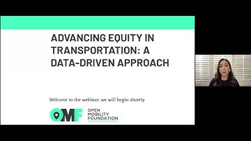 Advancing Equity in Transportation: A Data Driven Approach (Webinar)