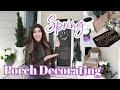 SPRING PORCH DEACORATE WITH ME 2022 / Porch Decor Ideas + Garden Update