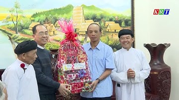 Đoàn đại biểu đại diện chức sắc các tôn giáo thăm, chúc Tết lãnh đạo tỉnh