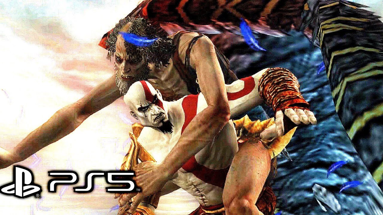 God of War 2 Remastered (PS5) - Icarus Boss Fight (4K 60FPS)