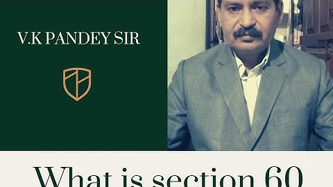 section 60 || cpc section 60 || V.K Pandey