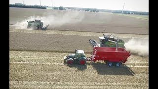 [GoPro/Phantom] 2x Fendt 9490x Wheat Harvest 2017 *HD*