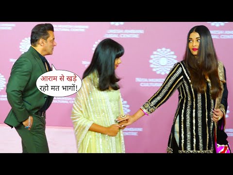 Salman Khan Badass Entry in Front Of EX GF Aishwarya Rai and Daughter At NMACC Day 2