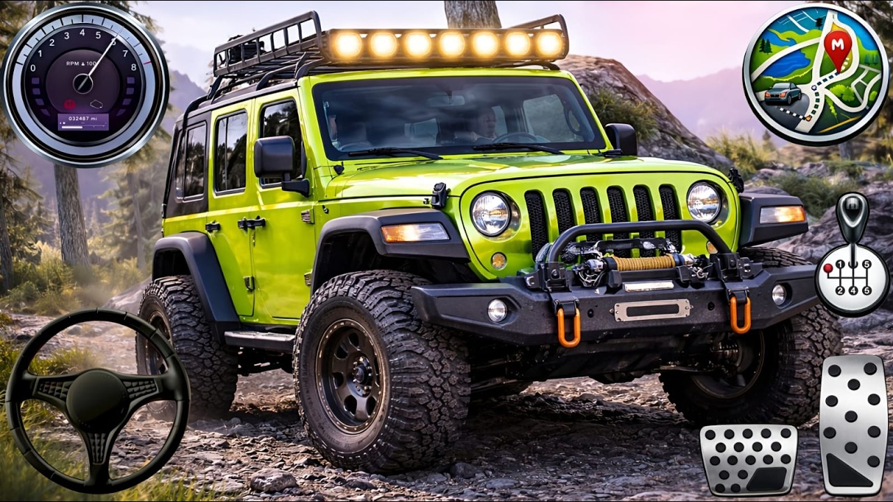 4x4 Offroad Jeep Driving Simulator 3D - Drive SUV 4x4 jeep Offroad Game - Android GamePlay