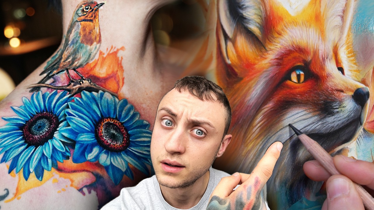 Drawing again after 4 years! | Tattooing Sunflowers | 4-Day Vlog