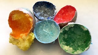 How to Make Crystal Geode EASTER Eggs
