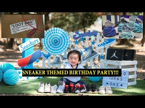 SNEAKER THEMED BIRTHDAY PARTY!!! - YouTube