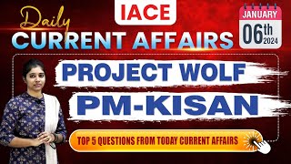 Jan 6th 2024 Current Affairs | Today Current Affairs | DAILY CURRENT AFFAIRS in Telugu | IACE