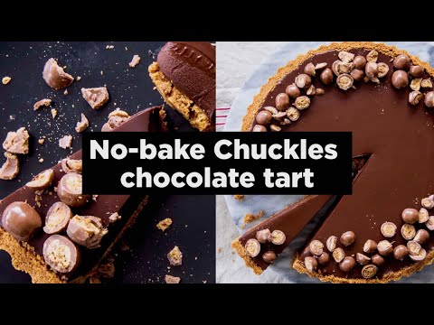 No-bake Chuckles chocolate tart