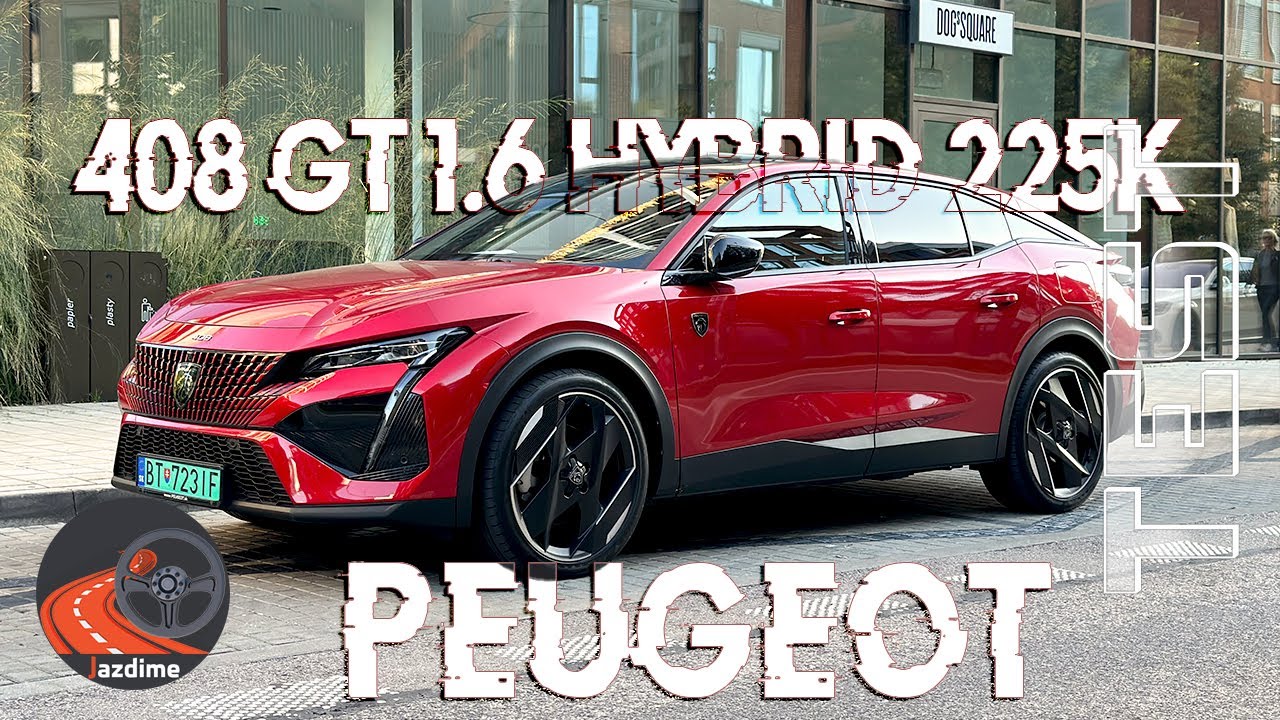 TEST: Peugeot 408 GT 1.6 Hybrid 225k _ 2023 - YouTube