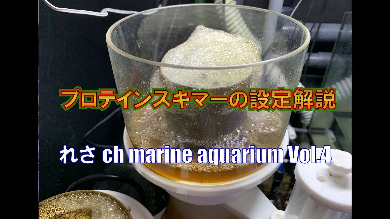 [海水水槽]プロテインスキマーの設定
