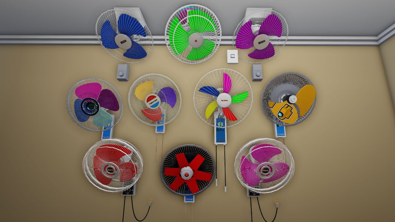 Rainbow Wall Fan Has a VERY Amazing New Propeller Design!
