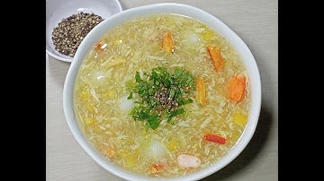 Súp bắp hải sản, món ngon đãi tiệc.