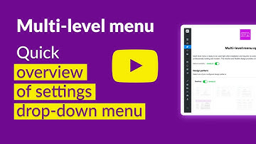 Quick overview of setting drop-down menu