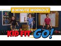 Super fun kids workout 8minute hiit fitness class for kids lets kid fit go