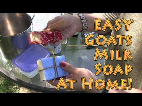 How to Make Goats Milk Soap EASY at Home Big Family Homestead