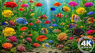 Colorful Ocean World 4K ULTRA HD 🐠 Tropical Fish & Peaceful Piano for Sleep, Calm and Focus screenshot 4