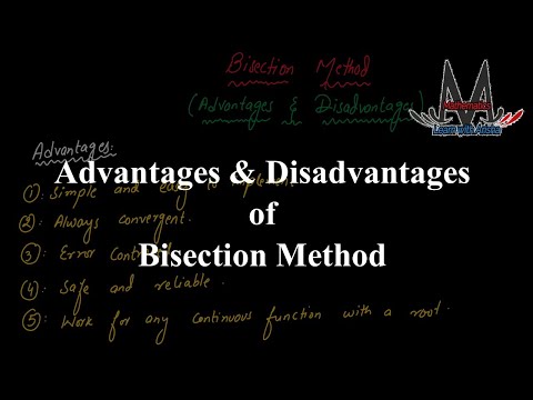 Pros & Cons of Bisection Method | Easy Explanation with Examples