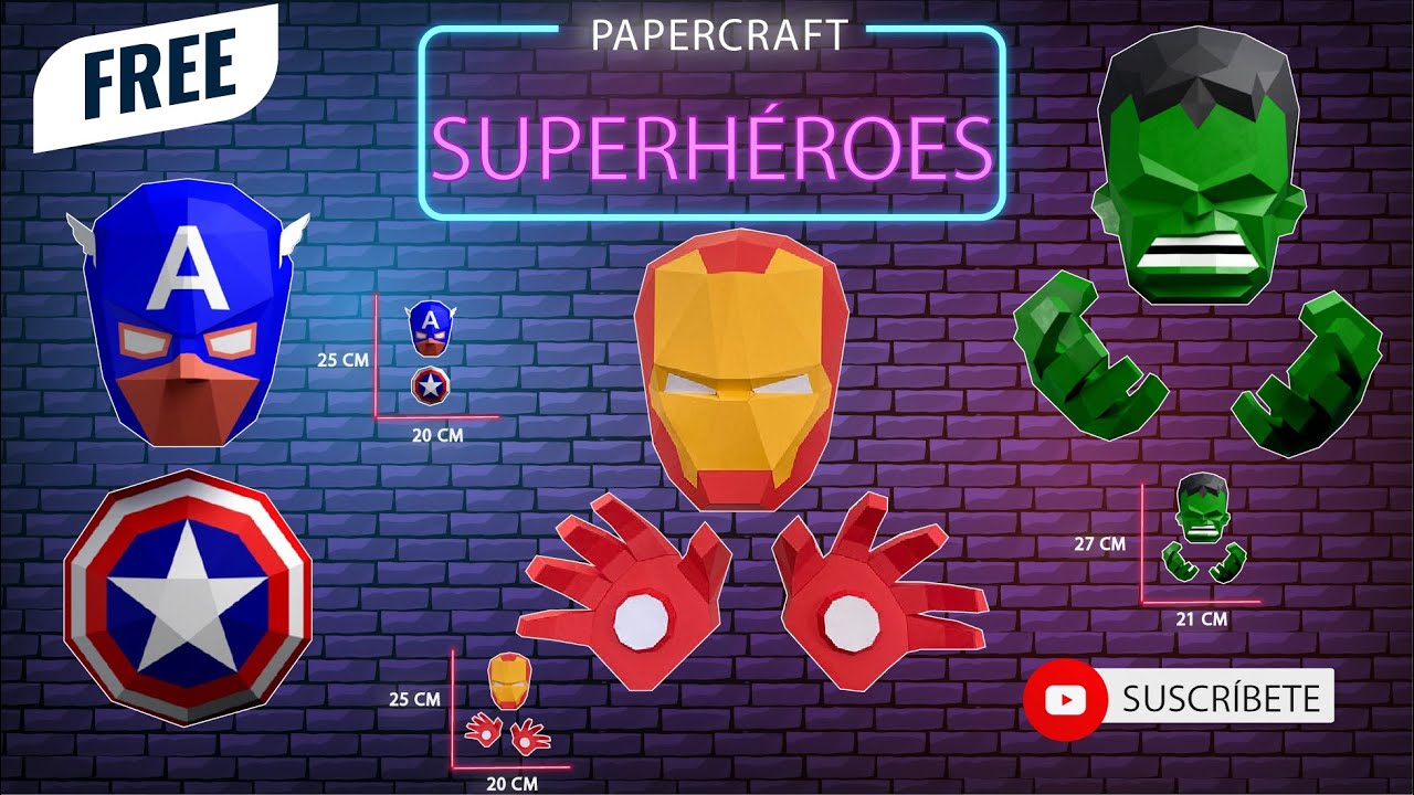 Papercraft GRATIS 2021 | Free Moldes en PDF con instrucciones download ...