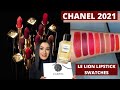 CHANEL 2021 LE LION LIPSTICK & FRAGRANCE REVIEW + SWATCHES