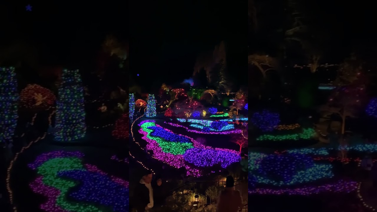 The Butchart Gardens At Christmas, Victoria BC