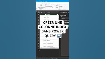 Créer une colonne index dans power query #data #excel #finance #exceltips #astuce #comptabilité