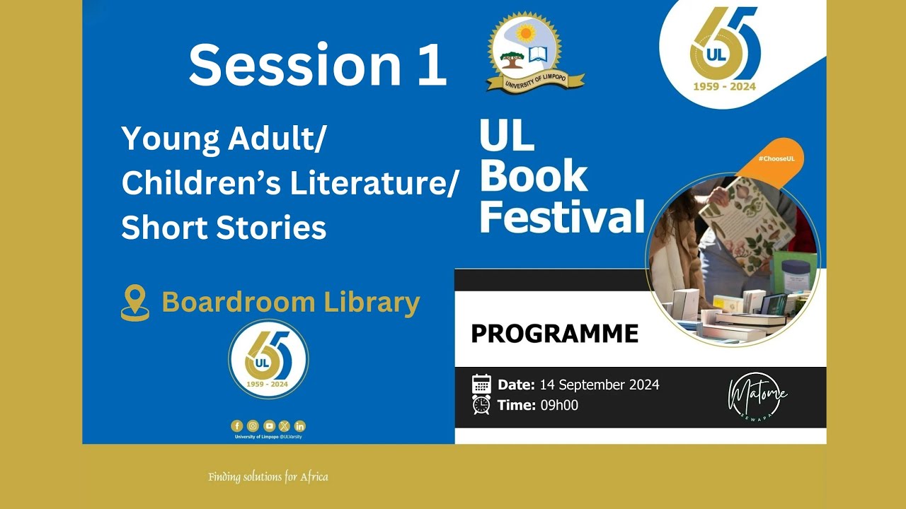 UL Book Festival 2024 Session 1:  Young Adult Literature || Children Literature || Short Stories