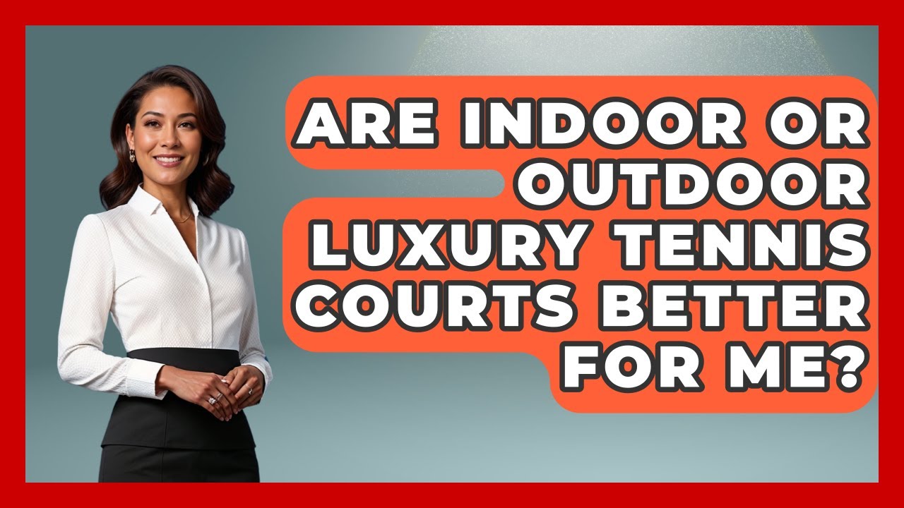 Are Indoor Or Outdoor Luxury Tennis Courts Better For Me? - Luxury Life Report