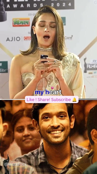 Alia Bhatt on 12th Fail movie winning Filmfare Award. #shorts #aliabhatt #filmfareawards