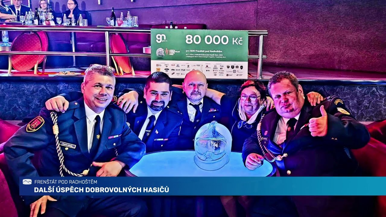 Frenštátský sbor získal i v roce 2025 nejvyšší ocenění v anketě Dobrovolní hasiči roku