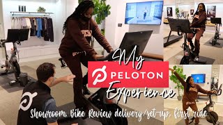My Peloton Experience |  Bike review, set up &amp; delivery | First ride