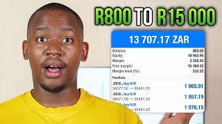 Turning R800 into R15,000 in 15 Minutes Trading Us30 + Market Breakdown