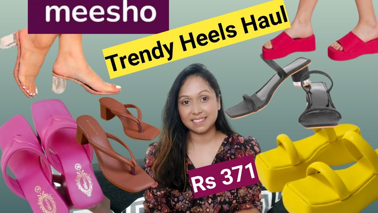 Meesho Heels Haul Latest Meesho Footwear Haul New Meesho Heels