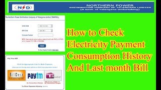 ... you can check your electricity payment and consumption history
last month bi...