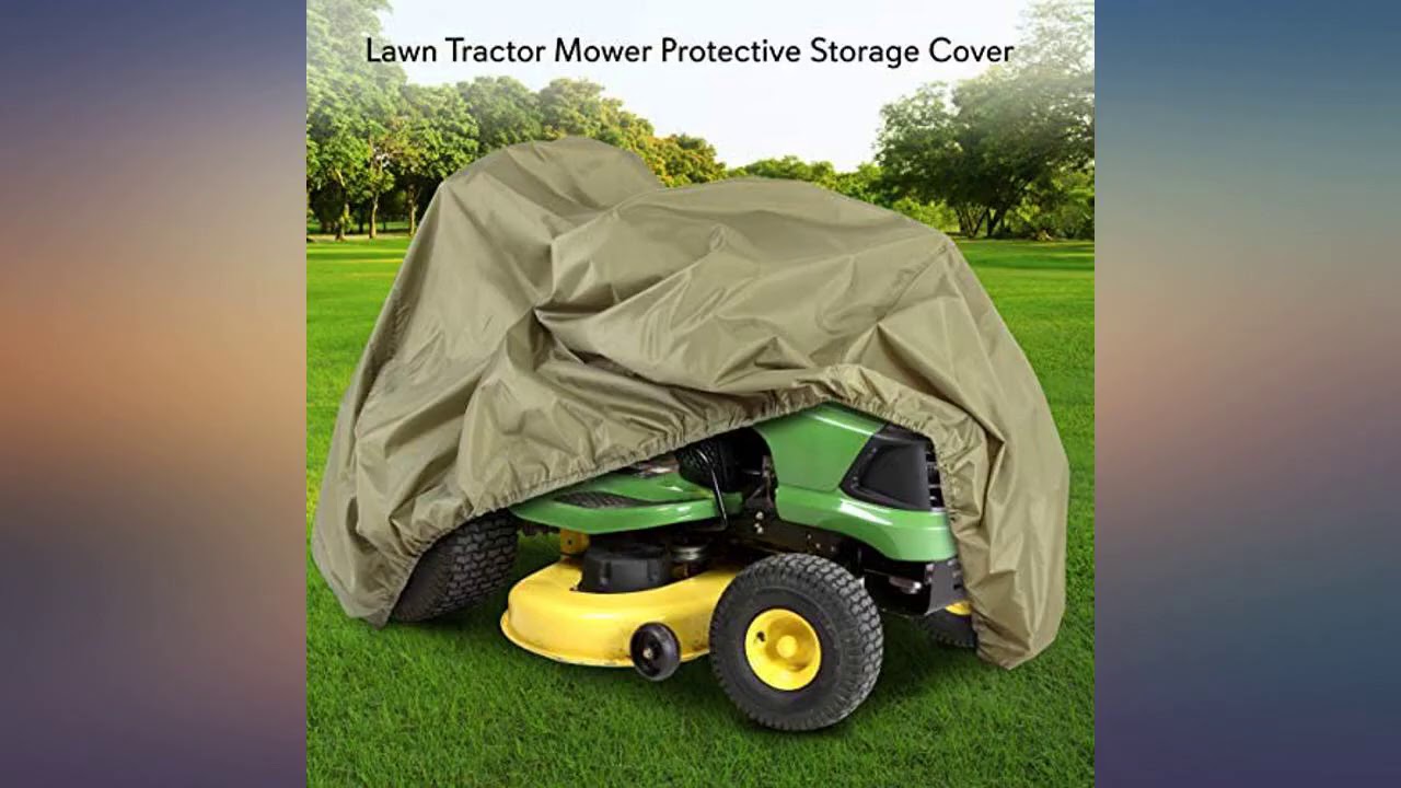 Universal Lawn Tractor Mower Cover - Armor Shield Waterproof Marine Grade Canvas, review