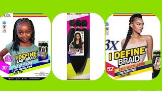 REVIEW OF ALL THREE AFRI I DEFINE EASY BRAID HAIR
