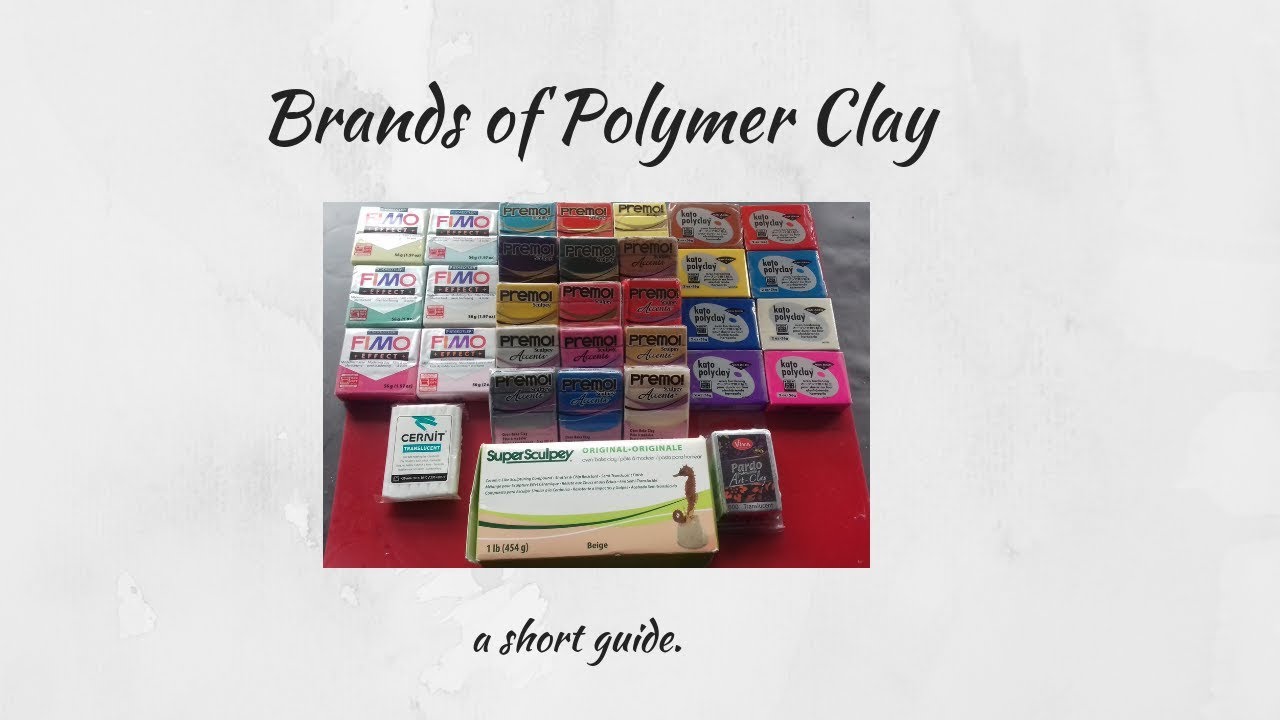 Different brands of polymer clay How they work. YouTube