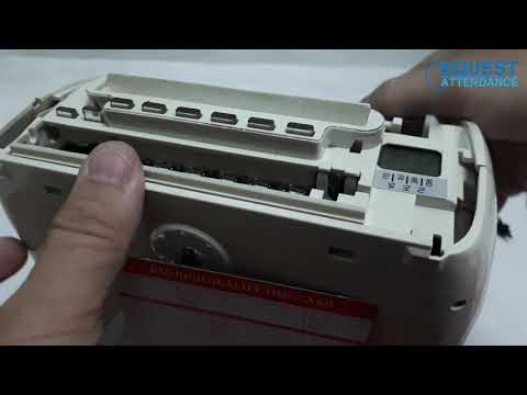 How To Adjust Printing Position Up Down Amano Ex3500n Punch Card Machine Cara Setting Posisi Print