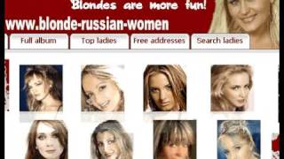 Blonde Russian Women Introductions Angency
