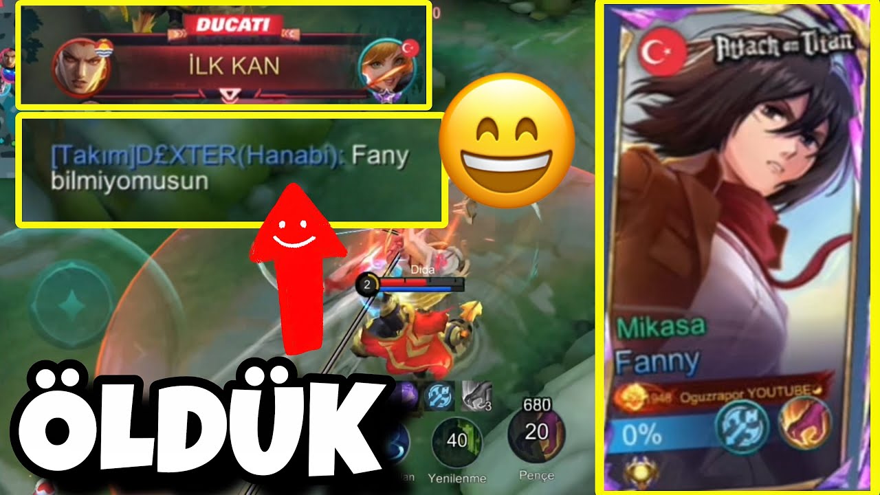 ÖLDÜK HEMEN LAF ETTİ !😱 Fanny Mobile Legends Fanny Nasıl Oynanır Öğretici Gameplay