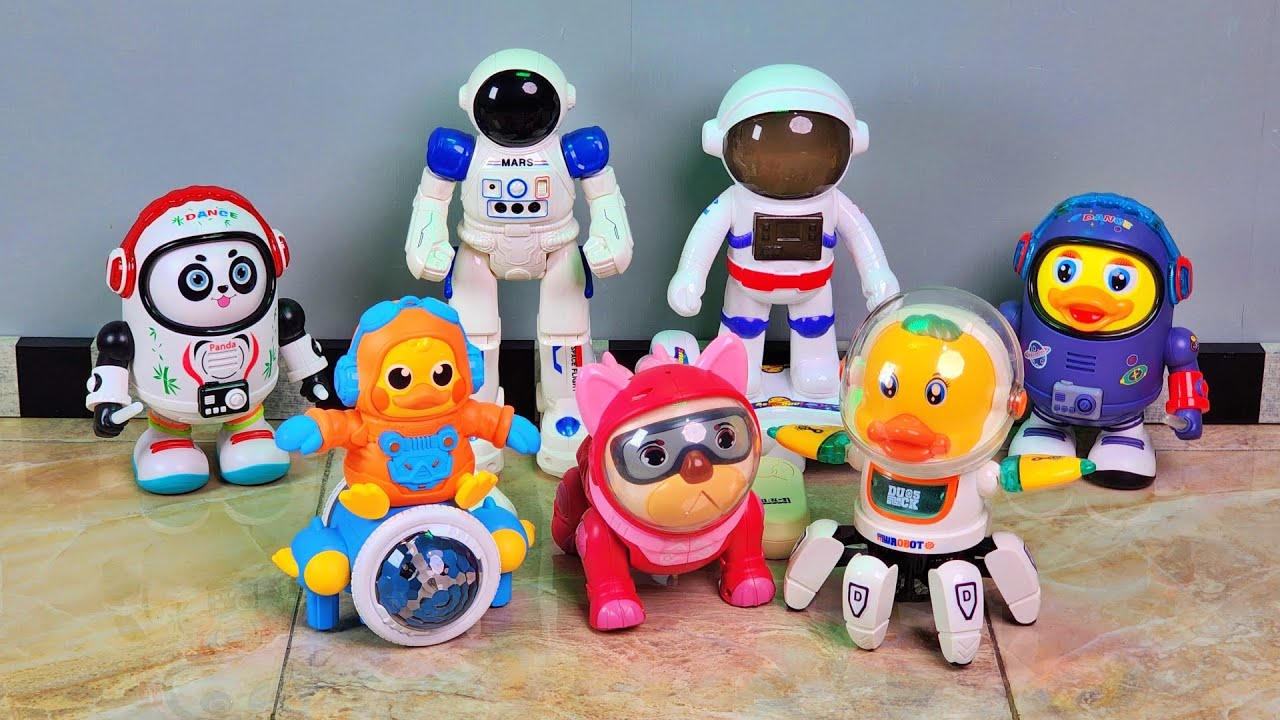 Koleksi Robot Astronot, Astronot Dance, Bebek Astronot, Space Duck, Space Panda, Robot RC Astronot