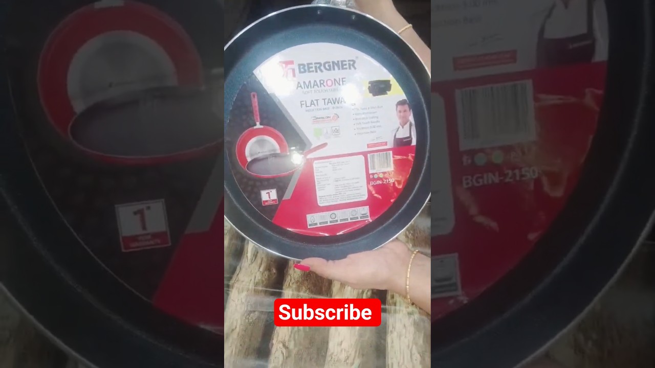 Bergner Non-stick tawa & Tadka pan🍽