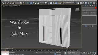 Wardrobe in 3ds Max | wardrobe modeling in 3ds max | cabinet in 3ds max