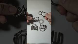 solving two metal puzzles in 10 s #shorts