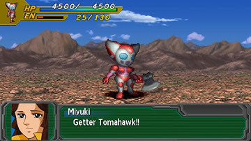 SRW A Portable - Getter Q (Enemy) Attacks